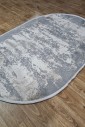Килим Luxury 06185a lilac-d.grey овал